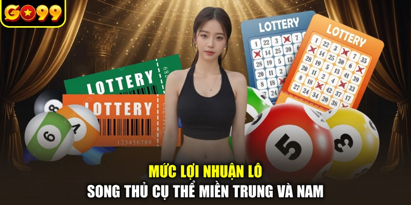 Mức lợi nhuận lô song thủ cụ thể miền Trung và Nam